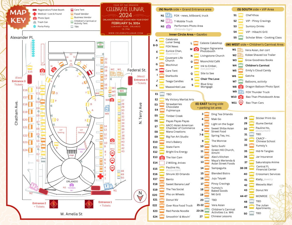 Vendor and Stage Map